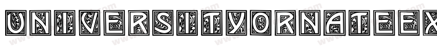 UniversityOrnateExtended Regular字体转换